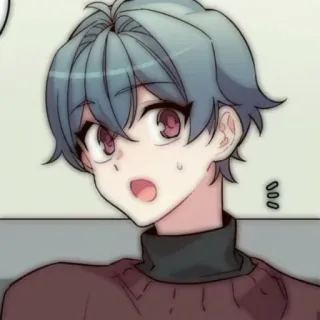 💬 Anime, Manga, Dibujo animado, Dibujo, Ilustración, Chico, Lindo, Retrato telegram sticker