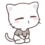 Vanilla and Pepper Cat @IMG2D whatsapp stickers