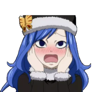 😲 Levy McGarden Fairy Tail anime, fairy tail, levy mcgarden, surprised, shocked telegram sticker