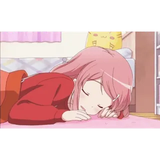 💤 animé, dormir, fille, dessin animé, mignon whatsapp sticker