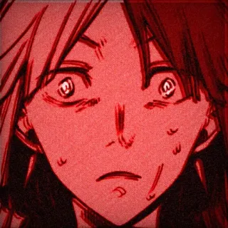 🌟 anime, preocupado, assustado, expressão, personagem, mangá, esboço telegram sticker