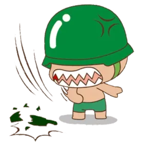 😩 giận dữ, mũ bảo hiểm, binh lính, cuồng nộ telegram sticker