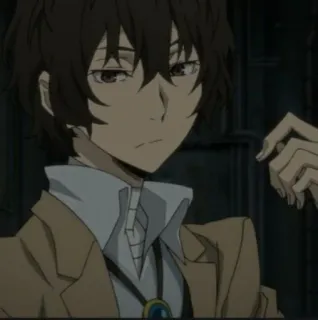 🥂 Osamu Dazai Bungou Stray Dogs Anime, Osamu Dazai, Bungou Stray Dogs, Charakter, Japanische Animation whatsapp sticker