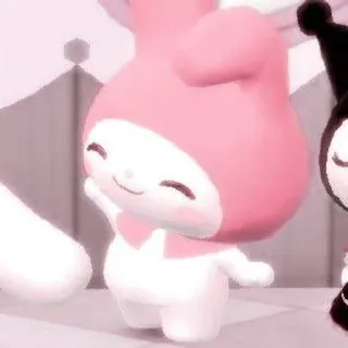 🦕 My Melody My Melody, Sanrio, fofo, kawaii, rosa whatsapp sticker