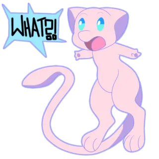 😧 Mew Pokemon WHAT?! telegram sticker
