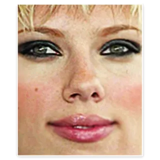 😌 Gesicht, Frau, Porträt, Nahaufnahme telegram sticker