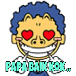 😍 PAPA BAIK KOK .. dessin animé, personnage, joyeux, amour, indonésien, papa telegram sticker
