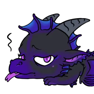 😩 dragon, cartoon, fantasy, cute, animal, sticker whatsapp sticker