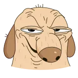😈 dog, cartoon, funny, meme, animal, creepy telegram sticker