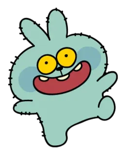 👻 kreskówka, animowany, królik, słodki telegram sticker