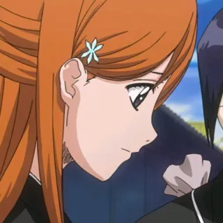 🙂 Orihime Inoue Bleach anime, woman, hair, character telegram sticker