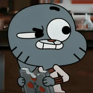 ❤️ Darwin Watterson The Amazing World of Gumball Cartoon, Figur, Fisch, Darwin, Gumball, animiert whatsapp sticker