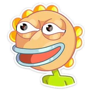 😧 Dibujo animado, Cara, Personaje, Divertido, Cómic, Meme, Ilustración whatsapp sticker