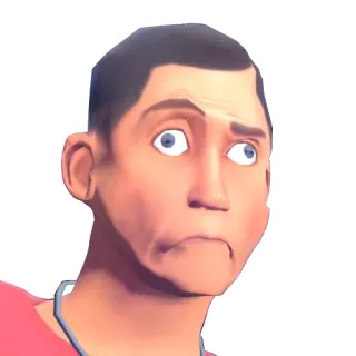 ☹️ Scout Team Fortress 2 Video game, Personagem, Scout, Team Fortress 2, Engraçado, Meme telegram sticker