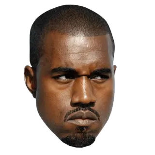 🙄 Kanye West musicista, rapper, celebrità, kanye, west telegram sticker