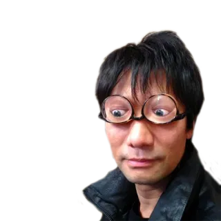 👀 Hideo Kojima Hideo Kojima, Desenvolvedor de jogos, Designer, Criador, Diretor, Konami telegram sticker