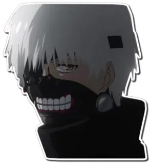😒 Ken Kaneki Tokyo Ghoul Anime, Manga, Personaje, Tokyo Ghoul, Kaneki, Máscara telegram sticker
