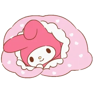 😊 My Melody My Melody, Sanrio, Dibujos animados, Kawaii, Lindo, Rosa, Conejo telegram sticker