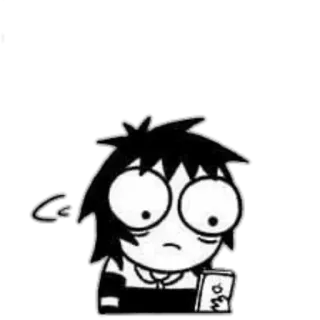 😕 OMG Cartone animato, Scioccato, Anime, Ragazza, Carino, Divertente, Meme telegram sticker
