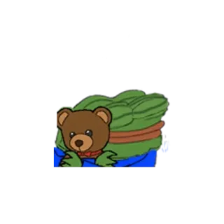 🥺 Pepe pepe, meme, frog, internet, funny, bear, stuffed animal telegram sticker