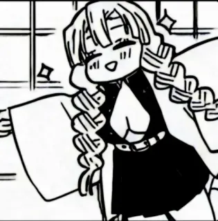 🌷 Mitsuri Kanroji Demon Slayer anime, cute, manga, demon slayer, mitsuri kanroji telegram sticker