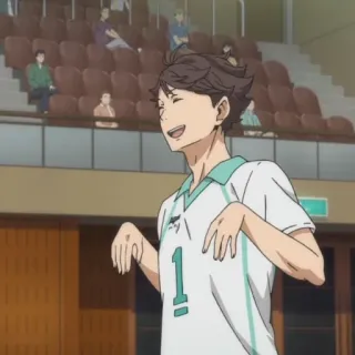 💁‍♀ Oikawa Tooru Haikyuu!! Anime, Haikyuu, Oikawa, Siatkówka telegram sticker
