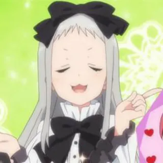 🌱 Anime, Gadis, Lucu, Karakter, Senyum whatsapp sticker