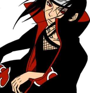 😐 Itachi Uchiha Naruto 动漫, 忍者, 鼬, 火影忍者, 漫画 telegram sticker