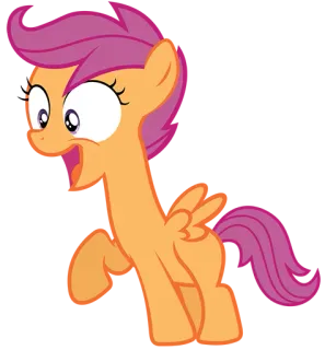 😃 Scootaloo My Little Pony My Little Pony, Scootaloo, Cartoon, Pony, Animation, Pegasus whatsapp sticker