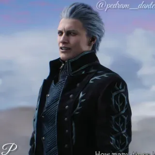 🗡 Vergil Devil May Cry How many times have we fought? anime, game, devil may cry, vergil, videogame telegram sticker