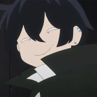 💎 anime, character, smiling, animation telegram sticker