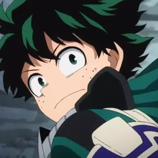 🥦 Izuku Midoriya My Hero Academia anime, character, my hero academia, deku, izuku midoriya telegram sticker