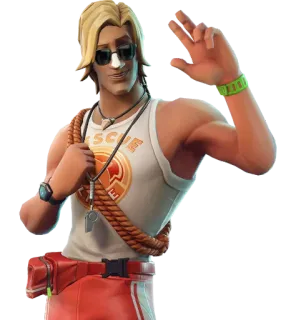 🙋‍♂ Sun Strider Fortnite RESCUE trò chơi điện tử, phim hoạt hình, cứu hộ, người đi bộ mặt trời, cứu hộ, fortnite, nhãn dán, tóc vàng, mùa hè telegram sticker