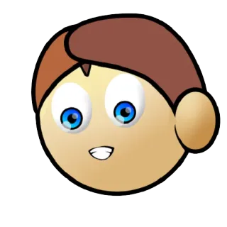 😄 мультфильм, мальчик, лицо, голова, аватар, иллюстрация telegram sticker