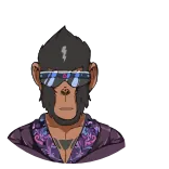 🙌 scimmia, occhiali da sole, nft, bored ape, avatar, personaggio, scimmia telegram sticker