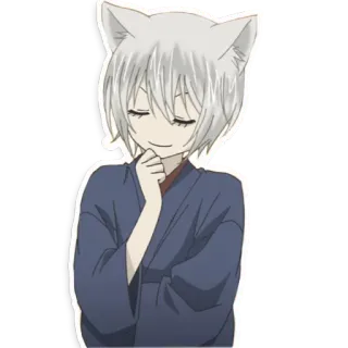 🙂 Tomoe Kamisama Kiss anime, fox, kitsune, manga, tomoe, kamisama kiss telegram sticker