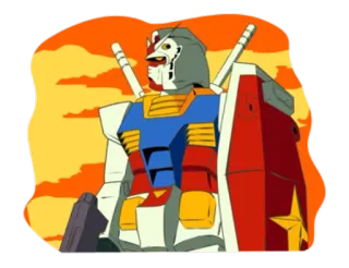🤖 Гандам, Меха, Робот, Аниме, Война, Мобильный Доспех telegram sticker