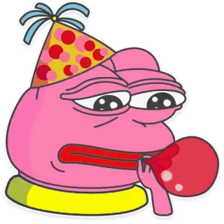 🎈 Pepe the Frog pepe, sapo, meme, festa, aniversário, triste, balão telegram sticker