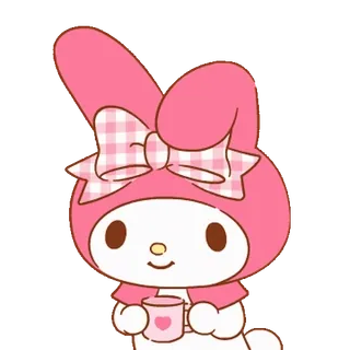 💬 My Melody My Melody, Sanrio, mignon, dessin animé, kawaii telegram sticker