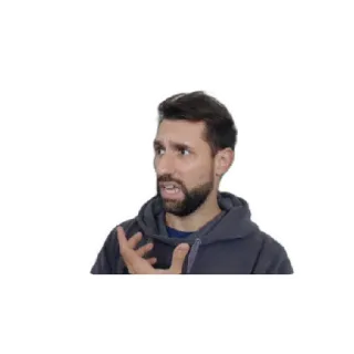 😁 homem, pessoa, expressão, gesto, confuso whatsapp sticker