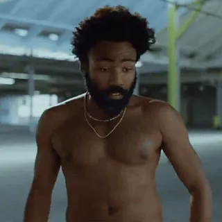 🏦 Donald Glover ドナルド・グローヴァー, 俳優, 歌手, 上半身裸, ミュージシャン telegram sticker