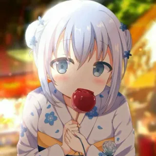 Chino Kafuu By: @Mita_Loli & @Sora_rin telegram stickers