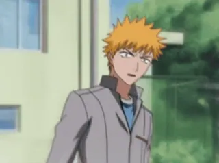 🙈 Ichigo Kurosaki Bleach Anime, Tuổi teen, Shonen, Tóc cam, Đồng phục học sinh, Kurosaki whatsapp sticker