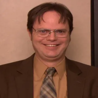 😜 Dwight Schrute The Office Dwight, The Office, Karakter, Komedi, Acara TV whatsapp sticker