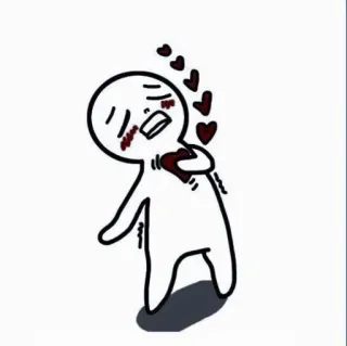 💌 любовь, сердце, эмоция, мультфильм, человечек, чувство, выражение telegram sticker