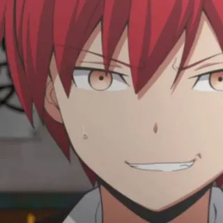 🙂 Karma Akabane Assassination Classroom Anime, Menino, Cabelo Vermelho, Personagem de Anime, Karma, Akabane, Assassination Classroom telegram sticker