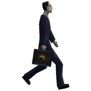 🚶 G-Man Half-Life gman, halflife, garnitur, spacerujący, postać z gry telegram sticker