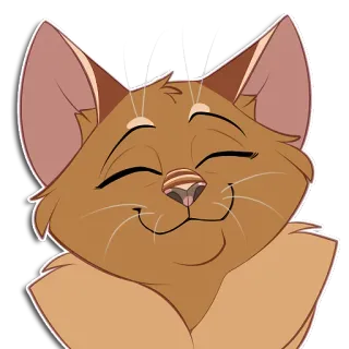 😊 gato, gatito, lindo, animal, mascota, felino, dibujo animado telegram sticker