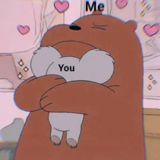 🖤 Me
You Bär, Umarmung, süß, Cartoon, Liebe, Freundschaft telegram sticker