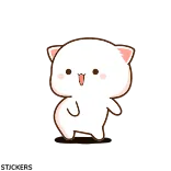 🥳 cat, cute, dancing, animal, kawaii telegram sticker
